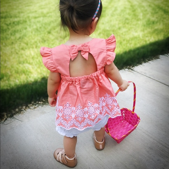 Gymboree Other - Gymboree Dressed Up 2-pc Outfit | Eyelet Top & Bloomers | 18-24 mo